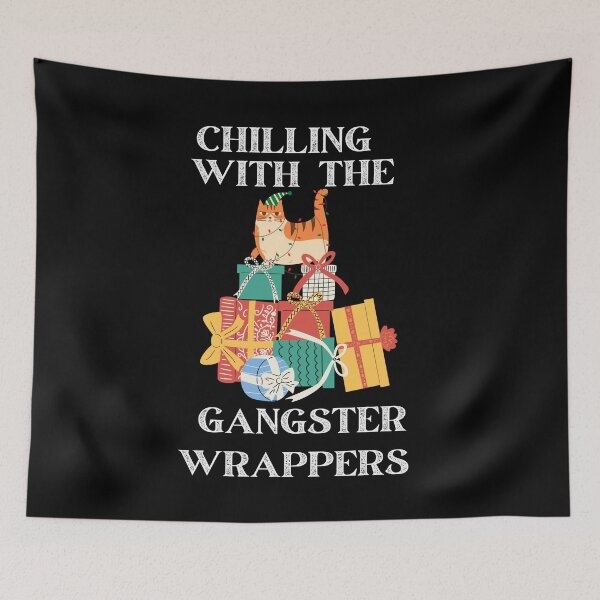 Item preview, Chilling With The Gangster Wrappers Christmas New Year Gift Ideas designed and sold by EYE ILLUSTRATE  GRAPHICS.