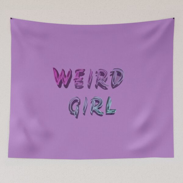Item preview, Funky Neon 'Weird Girl' Typography Design designed and sold by Collision19.