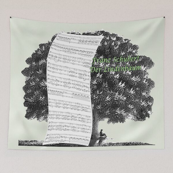 Item preview, Schubert - The Linden tree sheet music designed and sold by Art By M.