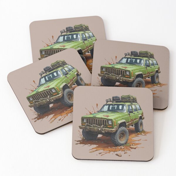 Item preview, OffRoad Adventure SUV truck 4x4 retro vintage design designed and sold by BorgSpareParts.