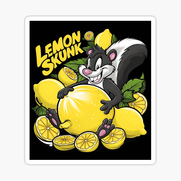 Artikel-Vorschau von Lemon Skunk - Cannabis-Marihuana-Sorte - Stoner Weed Design, designt und verkauft von CannaCreative.