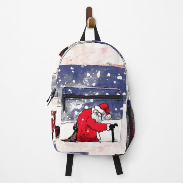 Item preview, Old Santa, dropping his gifts - Real Painting designed and sold by ValkArts.