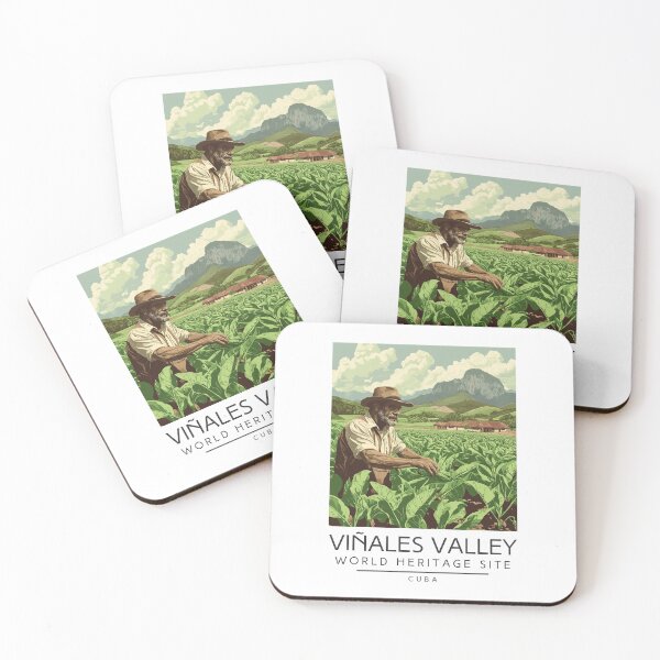 Item preview, Un cartel de viaje antiguo del Valle de Viñales, Cuba designed and sold by GoodOldVintage.