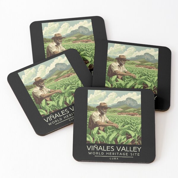 Item preview, Un cartel de viaje antiguo del Valle de Viñales, Cuba designed and sold by GoodOldVintage.