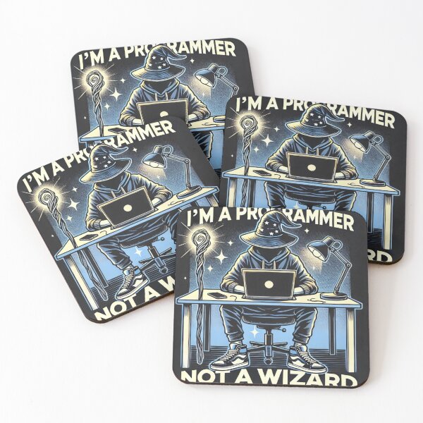 Item preview, I'm a Programmer, Not a Wizard - Funny Coding Art for Developers designed and sold by Vikingaquarist.