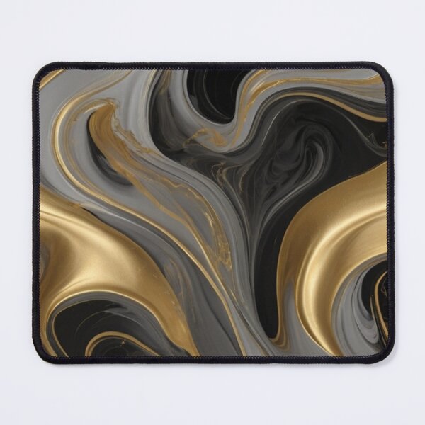 Item preview, Luxurious grey and silver and gold smoke swirling and glowing on a pitch-black background designed and sold by arjad3n.
