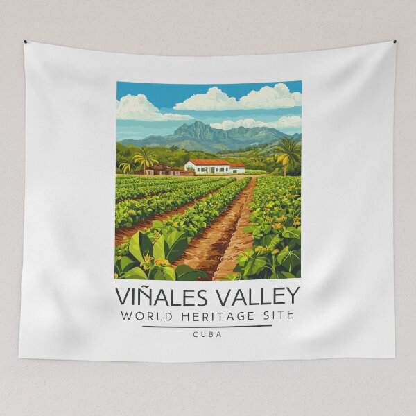 Item preview, A Vintage Travel Poster of Viñales Valley - Cuba  designed and sold by GoodOldVintage.
