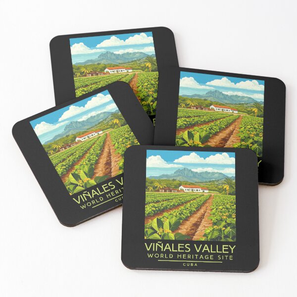 Item preview, Un cartel de viaje antiguo del Valle de Viñales, Cuba designed and sold by GoodOldVintage.
