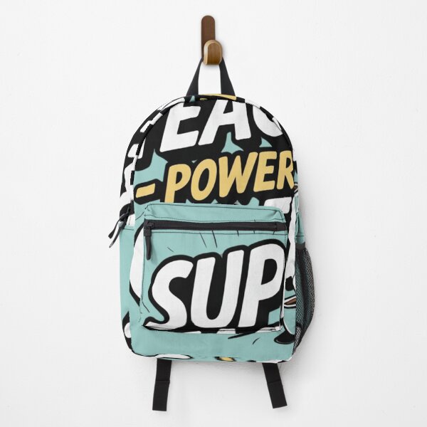 Item preview,  "Super Teacher – Powered by Coffee with Fun Coffee Cup Design designed and sold by Kawaii Planet Studio.