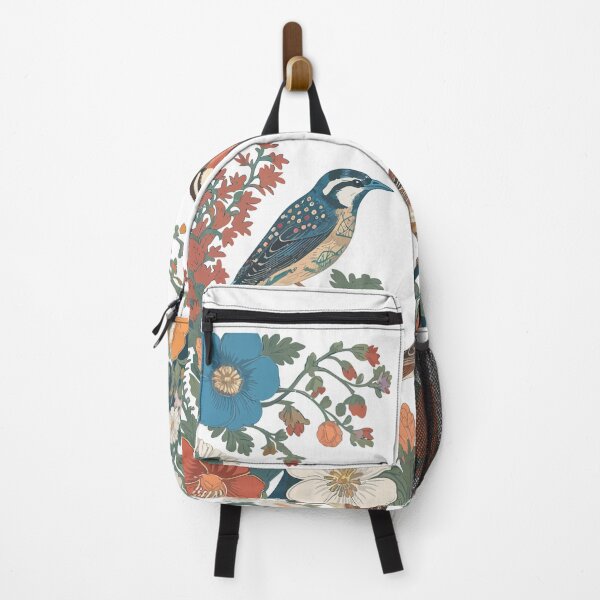 Item preview, Colorful Birds Nature Motif with Flowers and Leaves designed and sold by Mkx8.