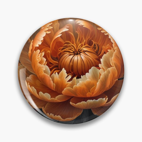 Item preview, A translucent orange peony flower made of plastic material designed and sold by arjad3n.