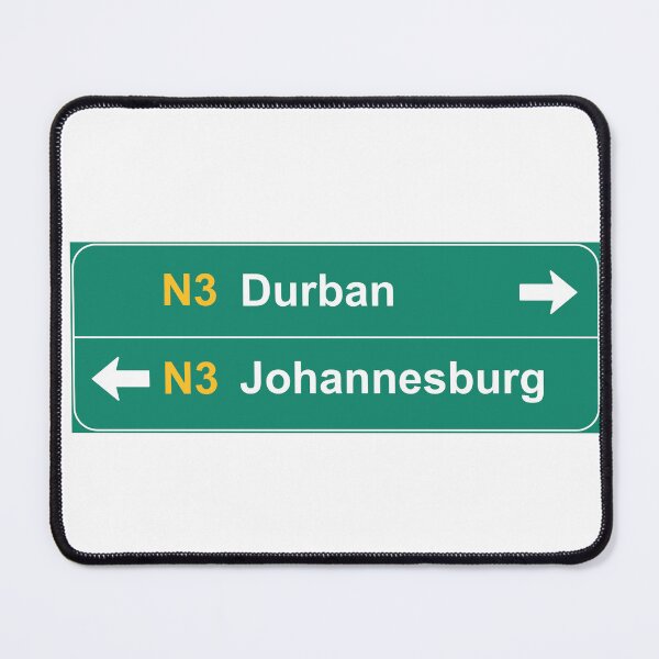 Item preview, Durban & Johannesburg | South African Tourist Destination Road Signs  designed and sold by Printastic Digital .