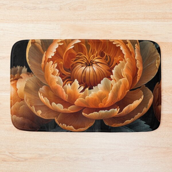 Item preview, A translucent orange peony flower made of plastic material designed and sold by arjad3n.