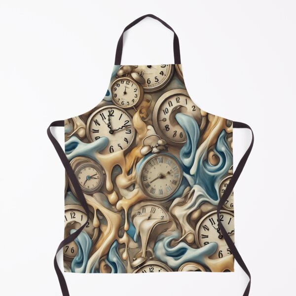 Item preview, Seamless Melting Clock Pattern Inspired by Salvador Dalí's "The Persistence of Memory" designed and sold by KittyKatto.