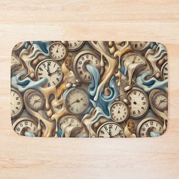 Item preview, Seamless Melting Clock Pattern Inspired by Salvador Dalí's "The Persistence of Memory" designed and sold by KittyKatto.