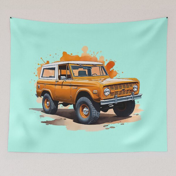 Item preview, Offroad 4x4 adventure SUV truck retro vintage design designed and sold by BorgSpareParts.