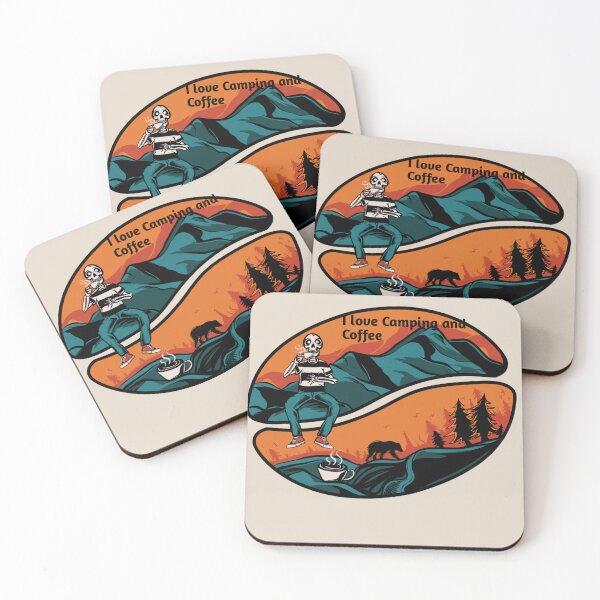 Item preview, I love Camping and Coffee Funny quote for camping and coffee lovers  designed and sold by SYSBB.