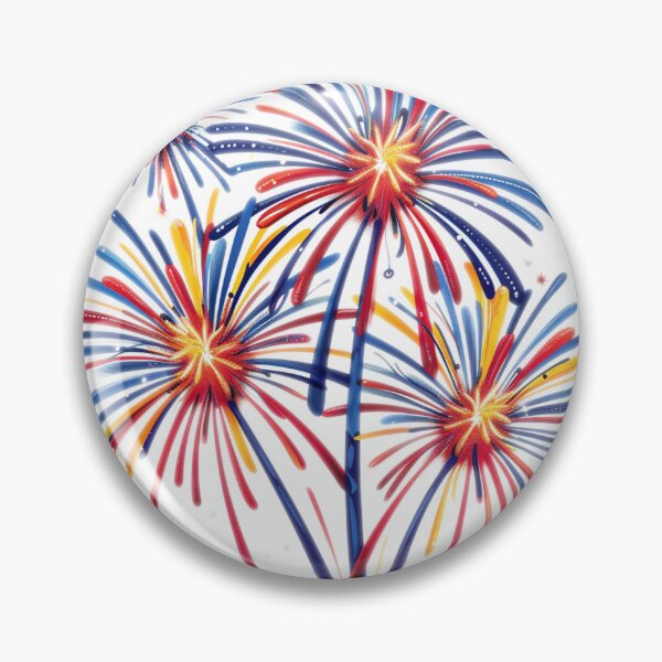 Artikelvorschau, Festliches Feuerwerk Sticker entworfen und verkauft von EndOfRainbowArt.