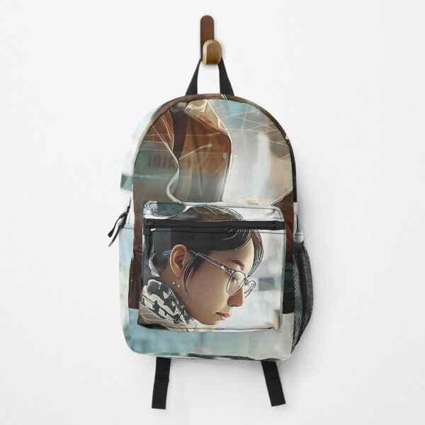 Item preview, Solitary Sojourner Immersed in a Serene Moment at the Airport Terminal. designed and sold by CheerForGoods.