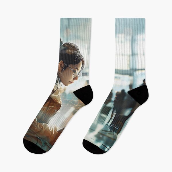 Item preview, Solitary Sojourner Immersed in a Serene Moment at the Airport Terminal. designed and sold by CheerForGoods.