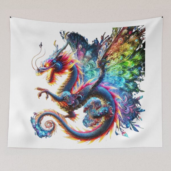 Item preview, Colorful Fire Dragon designed and sold by GloriousArtSKD.