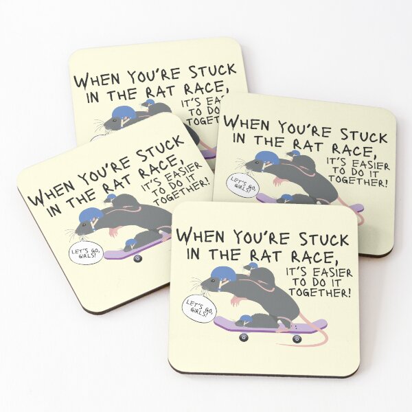 Item preview, Stuck in the rat race designed and sold by CatatonicCouch.