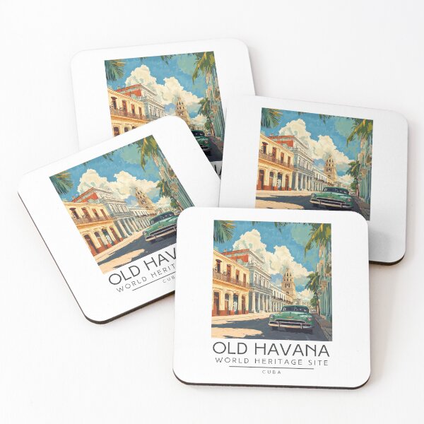 Item preview, A Vintage Travel Poster of Old Havana - Cuba  designed and sold by GoodOldVintage.