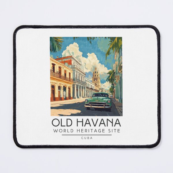 Item preview, A Vintage Travel Poster of Old Havana - Cuba designed and sold by GoodOldVintage.