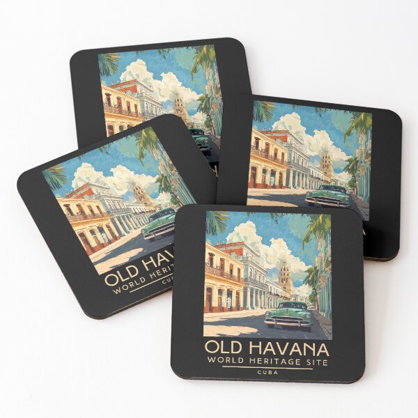 Item preview, A Vintage Travel Poster of Old Havana - Cuba  designed and sold by GoodOldVintage.