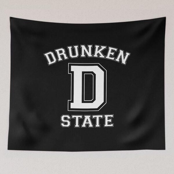 Item preview, Drunken State Collegiate Parody College Drinking  designed and sold by The Junto Shop.