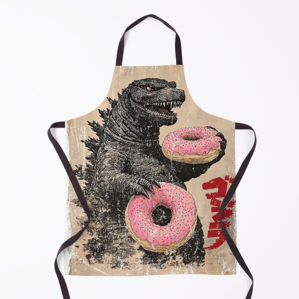 Item preview, Monster eating american donut pink sprinkles designed and sold by Gaviani Design Studio.