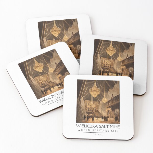 Item preview, A Vintage Travel Poster of Wieliczka Salt Mine - Poland designed and sold by GoodOldVintage.