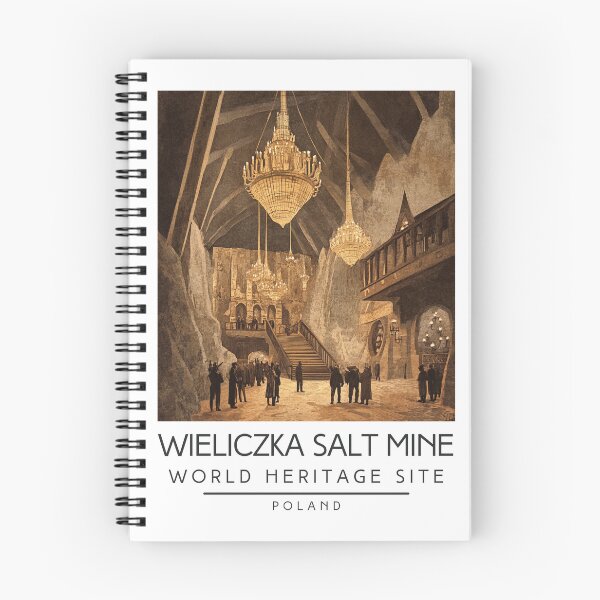 Item preview, A Vintage Travel Poster of Wieliczka Salt Mine - Poland  designed and sold by GoodOldVintage.
