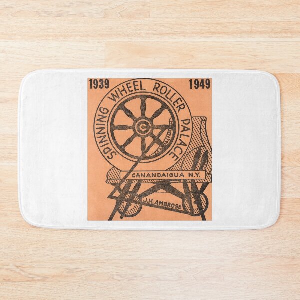 Item preview, Spinning Wheels Roller palace Canandaigua New York Roller Skating Rink Sticker Decal Label designed and sold by tislord.