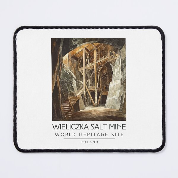 Item preview, A Vintage Travel Poster of Wieliczka Salt Mine - Poland designed and sold by GoodOldVintage.