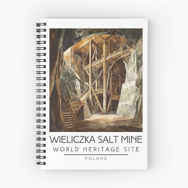 Item preview, A Vintage Travel Poster of Wieliczka Salt Mine - Poland  designed and sold by GoodOldVintage.