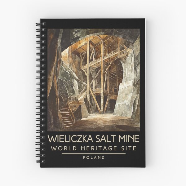 Item preview, A Vintage Travel Poster of Wieliczka Salt Mine - Poland  designed and sold by GoodOldVintage.