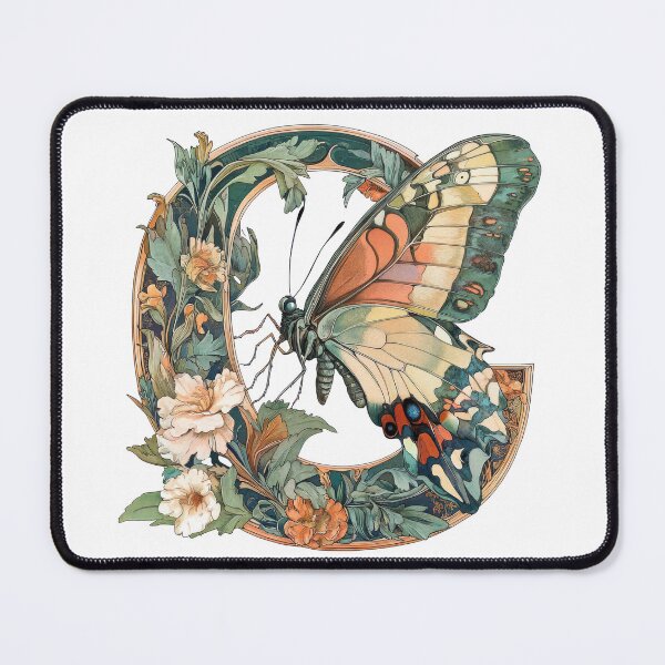 Item preview, Butterfly and Floral Art Nouveau Design designed and sold by FlyingDreamsArt.