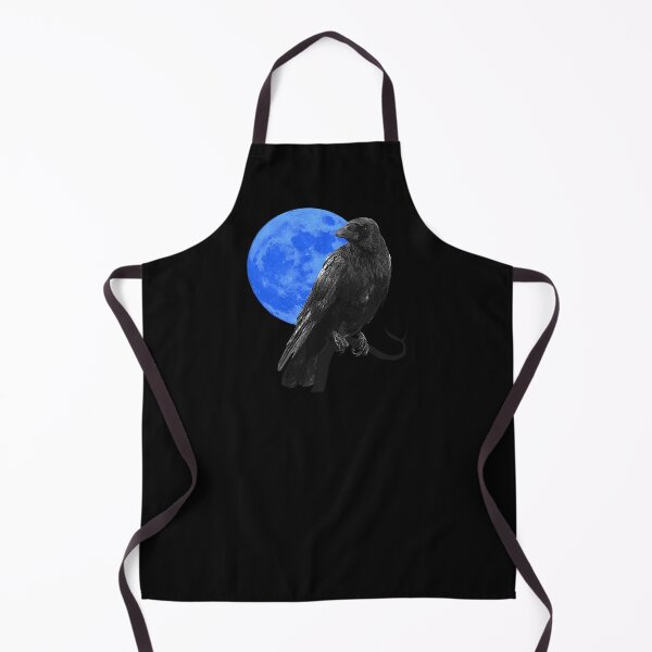 Item preview, Gothic moon with common raven, beautiful Halloween style, gothic raven motif designed and sold by Kirei-Lily.