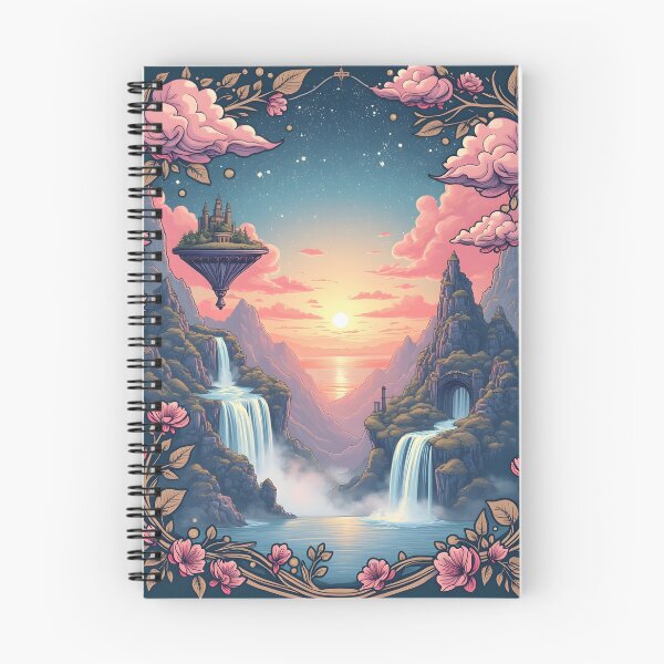 Item preview, "Floating Castle at Sunrise - A Fantasy Landscape"  designed and sold by NarpLTD.
