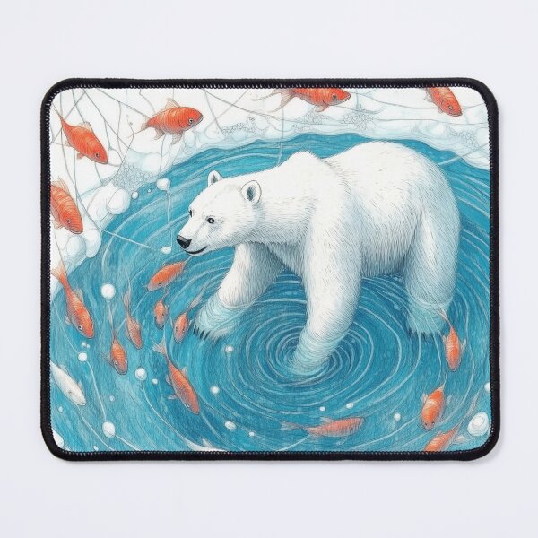 Item preview, Polar Bear Dreams No 2. Surreal Nature design. designed and sold by Shoot-The-Moon.