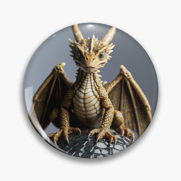 Item preview, Cute Baby Bronze Dragon Hatchling with Egg designed and sold by CuteopiaGallery.