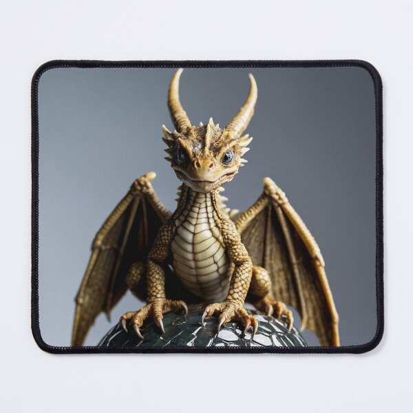 Item preview, Cute Baby Bronze Dragon Hatchling with Egg designed and sold by CuteopiaGallery.