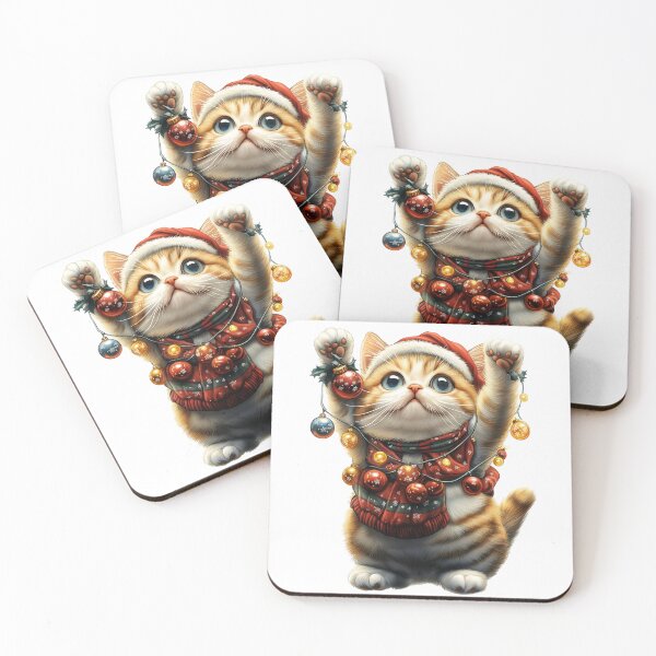 Item preview, Joyful Kitten for the Holidays	 designed and sold by BukkyStory.