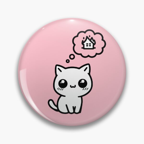 Item preview, Little Cat Imagines a Burning House designed and sold by HipsterAnimals.