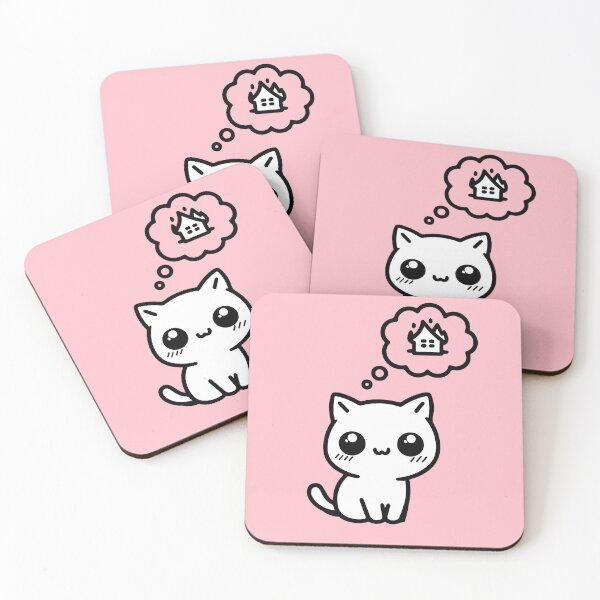 Item preview, Little Cat Imagines a Burning House designed and sold by HipsterAnimals.