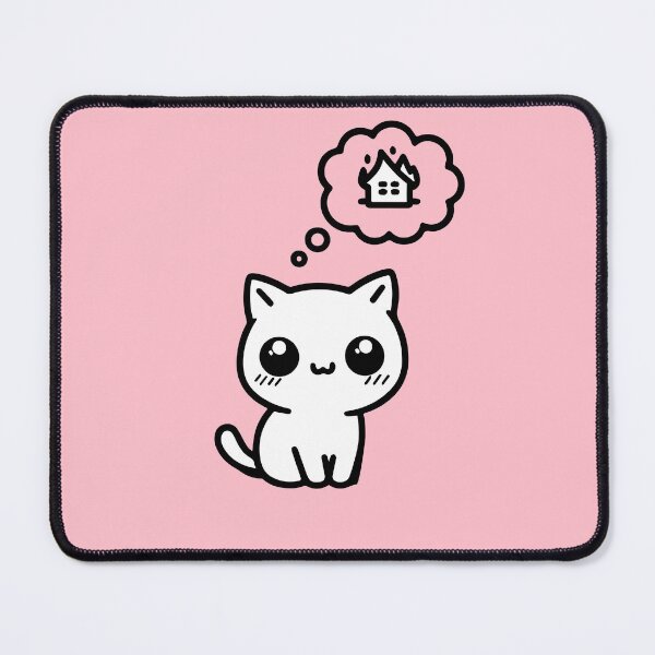 Item preview, Little Cat Imagines a Burning House designed and sold by HipsterAnimals.