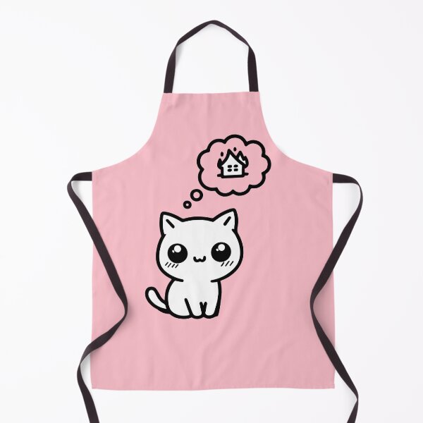 Item preview, Little Cat Imagines a Burning House designed and sold by HipsterAnimals.