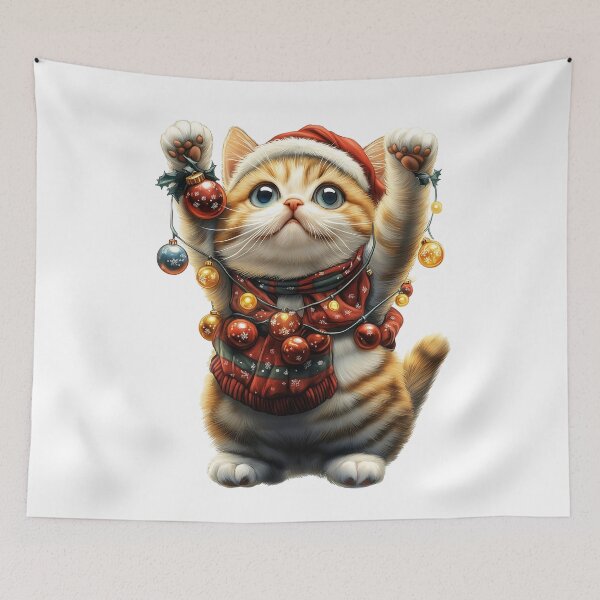 Item preview, Joyful Kitten for the Holidays	 designed and sold by BukkyStory.