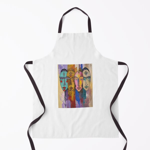 Item preview, "Abstract Faces Art - Vibrant Cubist Painting Design Inspiration" designed and sold by IINSPIRA.